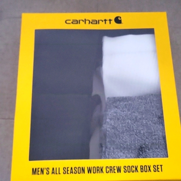 Carhartt Other - Carhartt Men's All Season Work Crew Socks 4 Pairs - 6-12